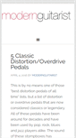 Mobile Screenshot of modernguitarist.com
