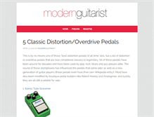 Tablet Screenshot of modernguitarist.com